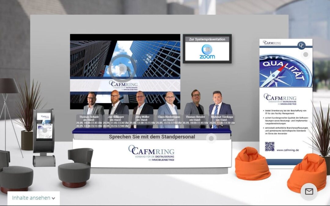 Am 29.09. und 30.09.2020 fand die erste rein virtuelle CAFM-Messe statt: