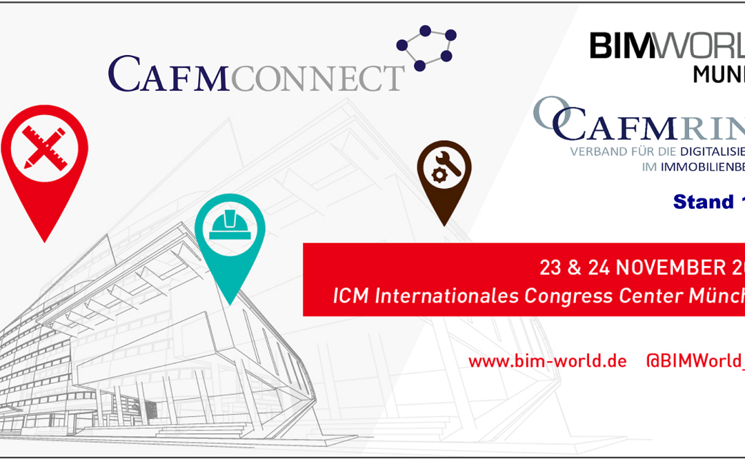 BIM World MUNICH 2021 – Der CAFM RING ist dabei